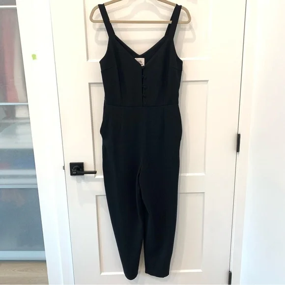 Aritzia Little Moon Petunia Jumpsuit in Black (Size 8) - Picture 3 of 7